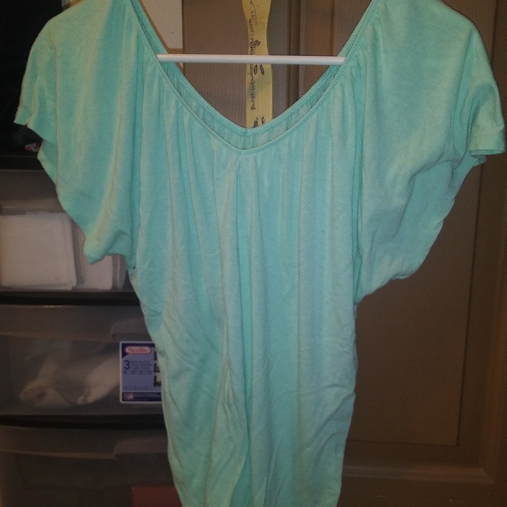 Mint green blouse
